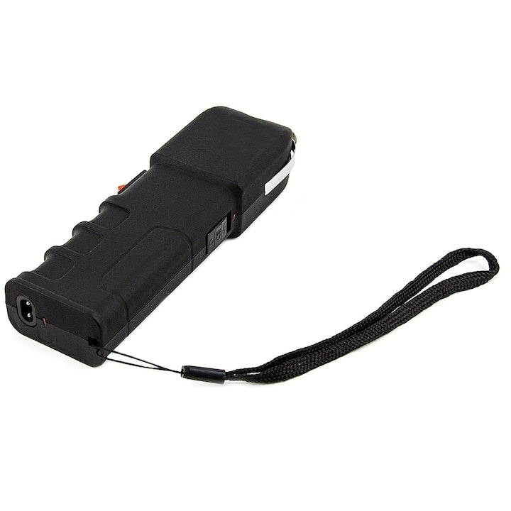 Lanterna electrosoc, acumulator inclus, husa material textil, buton ON/OFF, negru