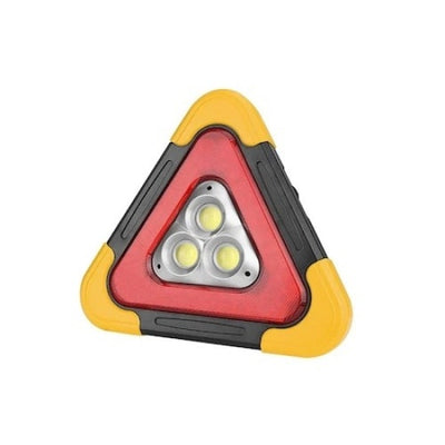 Lanterna, FOXMAG24, Multifunctionala, Forma de Triunghi, 3 LED-uri, Waterproof, Negru