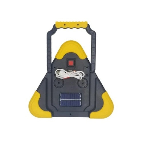 Lanterna, FOXMAG24, Multifunctionala, Forma de Triunghi, 3 LED-uri, Waterproof, Negru