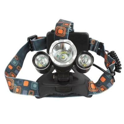 Lanterna frontal LED FOXMAG24, 2x Acumulatori, Zoom Cree 5W x 3, ABS