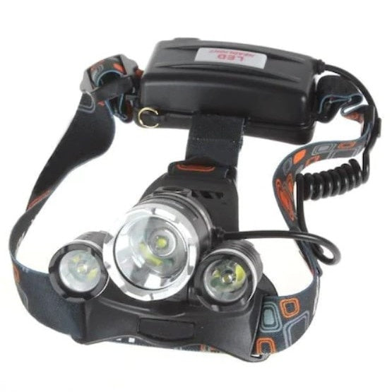 Lanterna frontal LED FOXMAG24, 2x Acumulatori, Zoom Cree 5W x 3, ABS