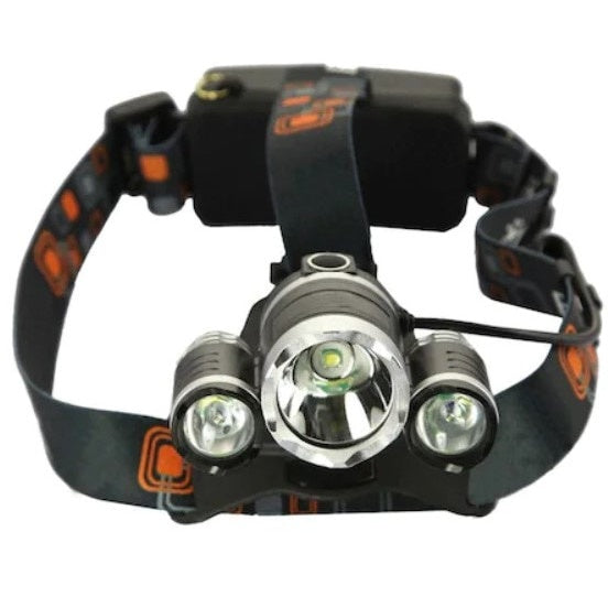 Lanterna frontal LED FOXMAG24, 2x Acumulatori, Zoom Cree 5W x 3, ABS