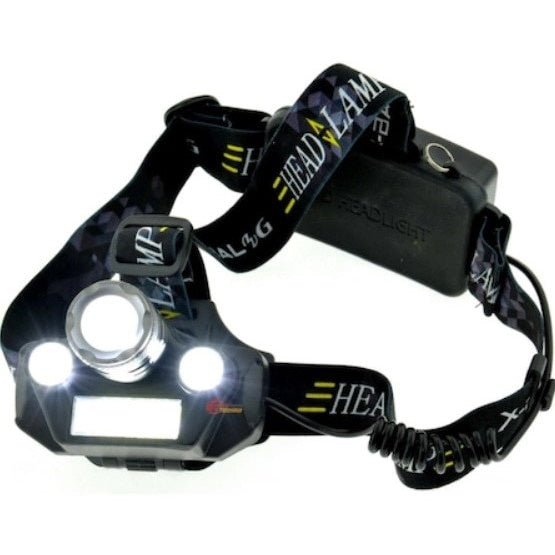 Lanterna frontala pentru cap cu 4 surse luminoase si zoom, FOXMAG24