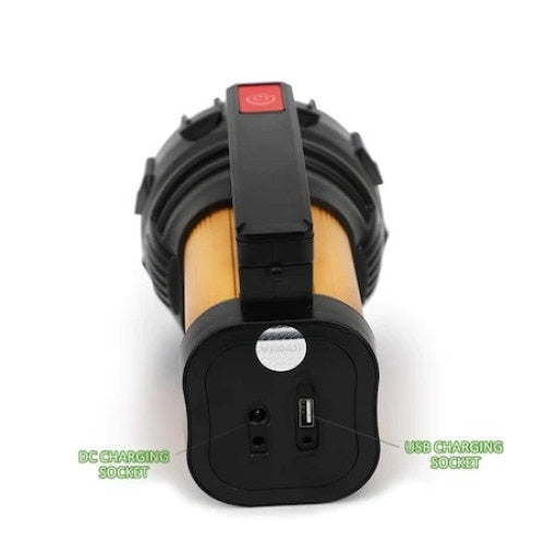Lanterna LED FOXMAG24, 20 W, Acumulator Reincarcabil, Port USB, Maner Antiaderent, Material Aluminiu, Durata lunga de Viata, Design Ergonomic