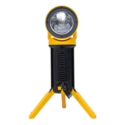 Lanterna proiector LED cu 5 moduri de iluminat, suport trepied si maner detasabil