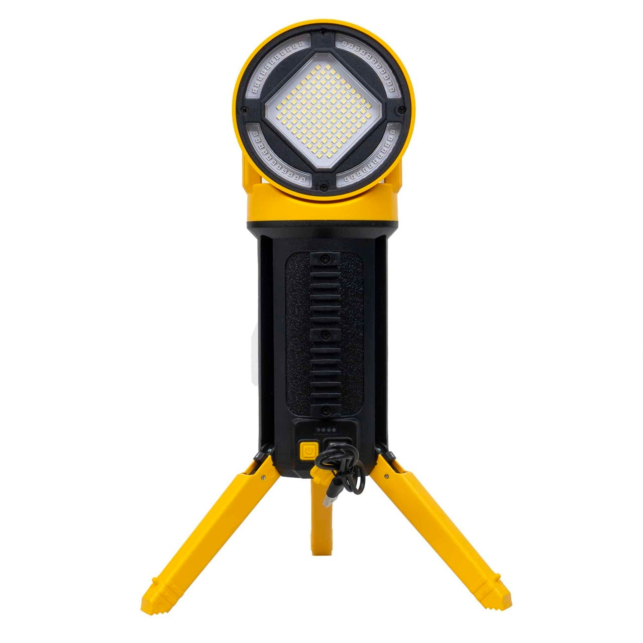 Lanterna proiector LED cu 5 moduri de iluminat, suport trepied si maner detasabil