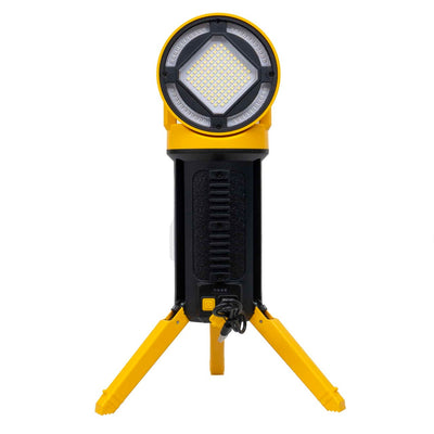 Lanterna proiector LED cu 5 moduri de iluminat, suport trepied si maner detasabil