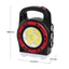 Lanterna solara, cu 3 moduri de iluminare, functie powerbank, waterproof, culoare negru/rosu