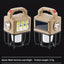Lanterna solara tip felinar, 2 tipuri de led cu 3 pozitii de luminat, dimensiuni 20X12X12 cm, lumina calda/rece, crem