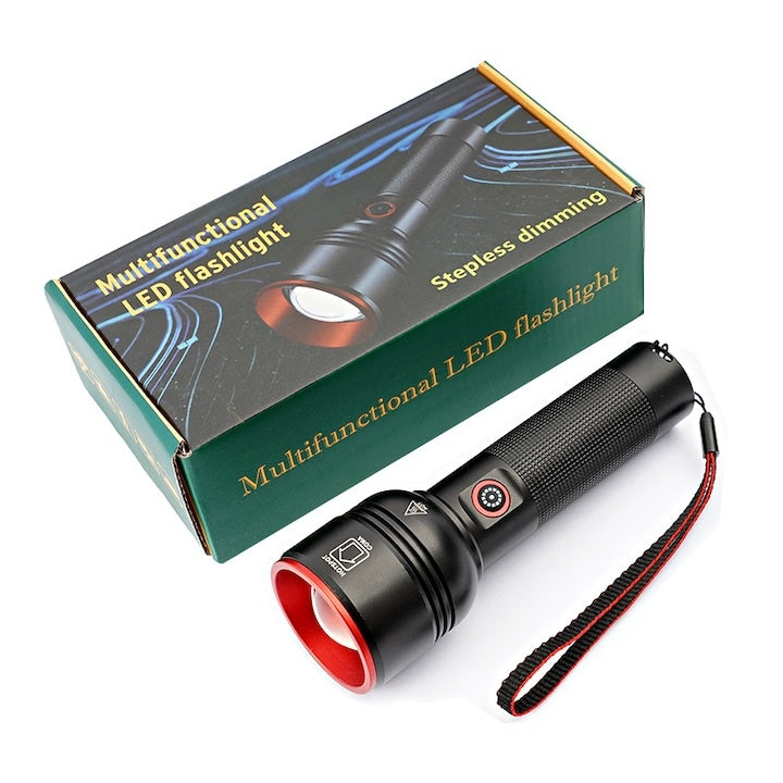 Lanterna tactica cu LED, 1500 ml, 4 moduri, rezistenta la socuri