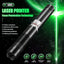 Laser cu efecte 3D, portabil, cu acumulator, incarcare USB, cu carcasa metalica, 5 capete interschimbabile, lumina verde, cu cheita de blocare/deblocare, negru