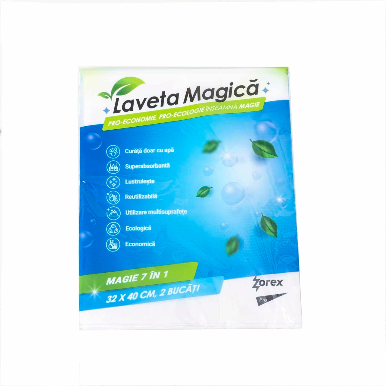 Laveta magica universala 32x40cm, set 2 bucati pentru curatenie eficienta