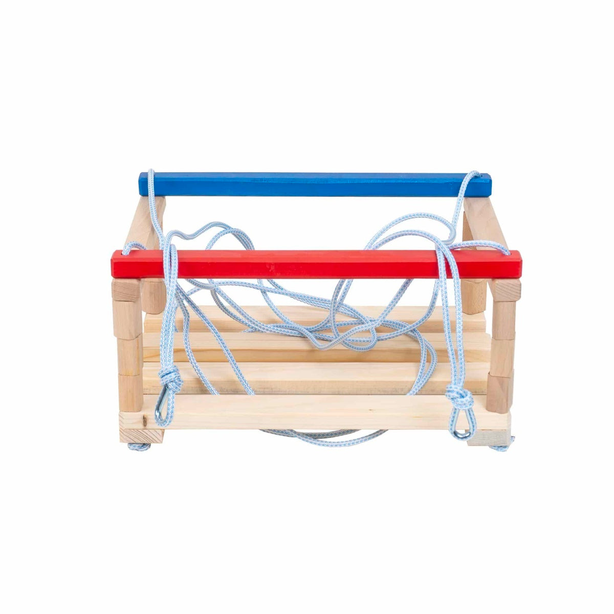 Leagan din lemn pentru copii, dimensiuni 36x26 cm, cu franghii reglabile