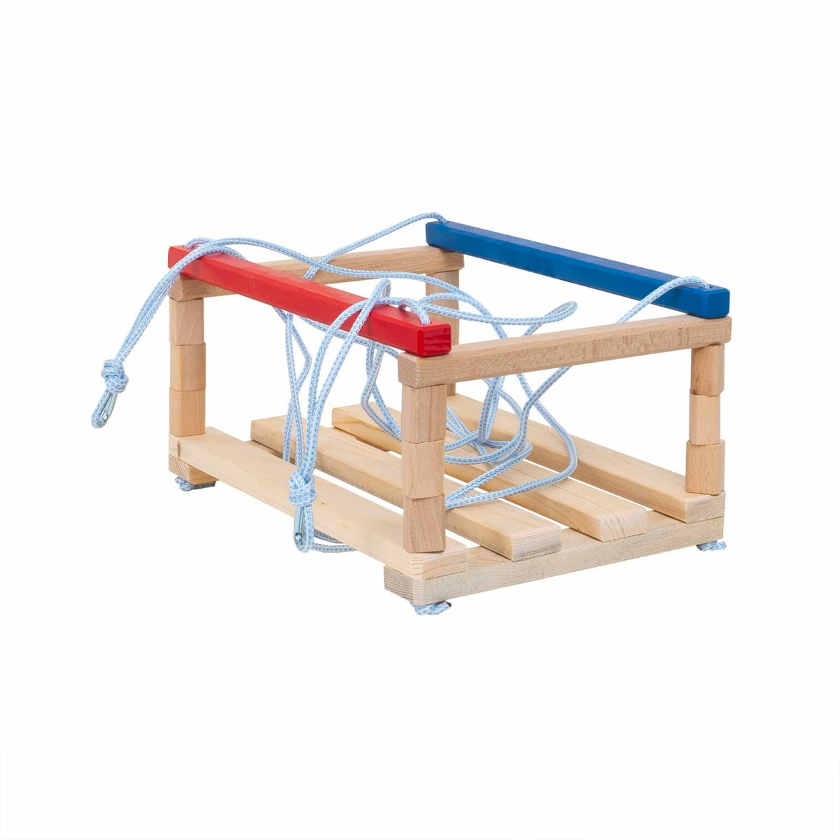 Leagan din lemn pentru copii, dimensiuni 36x26 cm, cu franghii reglabile