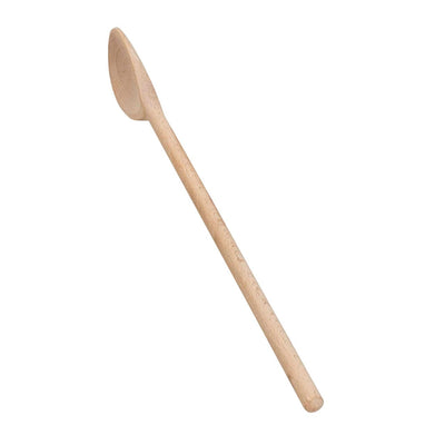 Lingura de lemn adanca, 40 cm, culoare bej