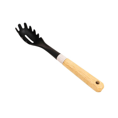 Lingura de salata din plastic cu maner maro, lungime 33cm