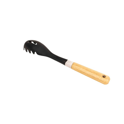Lingura de salata din plastic cu maner maro, lungime 33cm