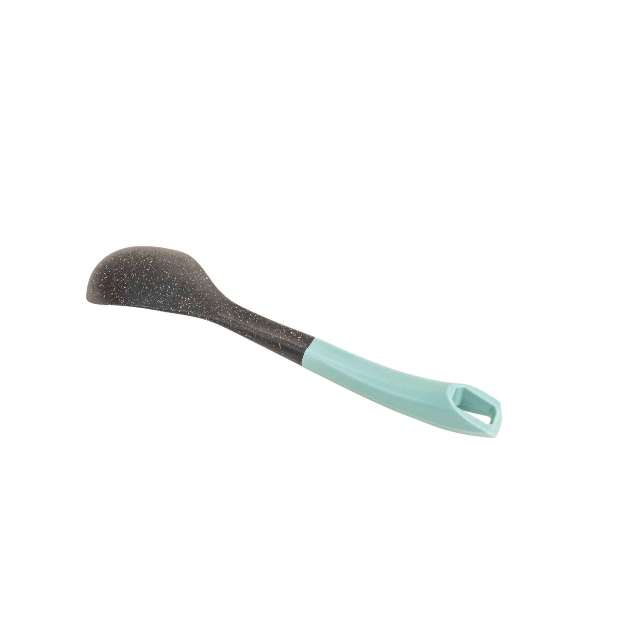 Lingura din plastic cu maner verde, lungime 31cm