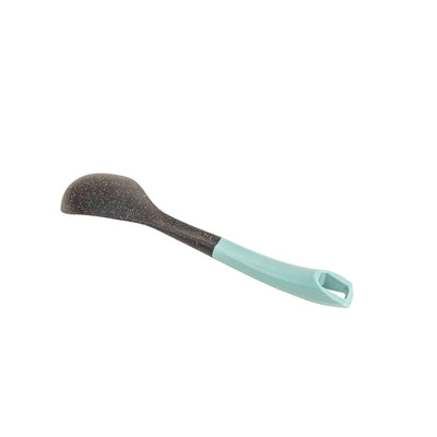 Lingura din plastic cu maner verde, lungime 31cm