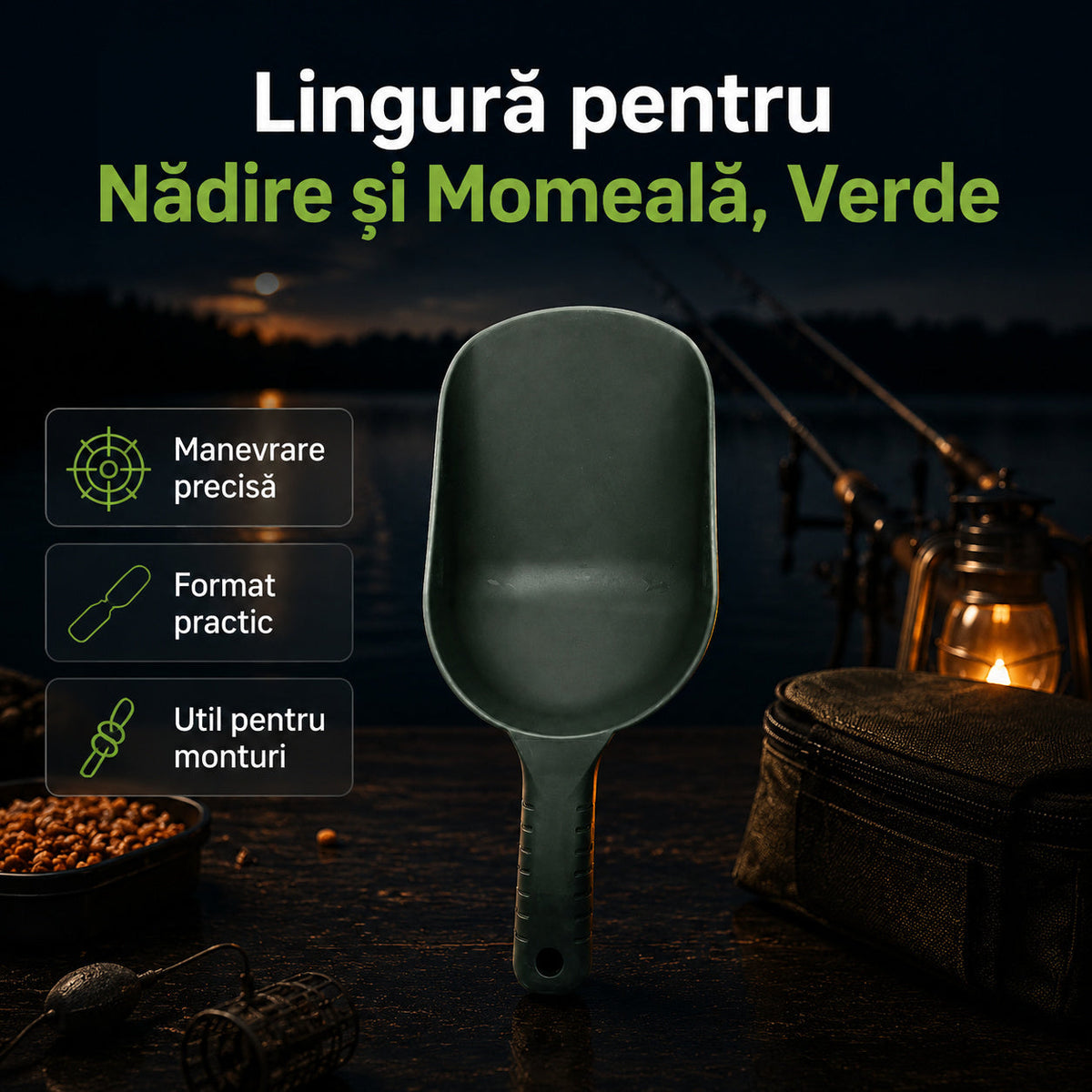 Lingură pentru Nădire și Momeală, Verde – imagine principală promoțională