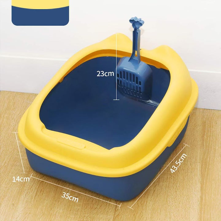 Litiera pentru pisici, deschisa, 51x41.5x17 cm, cu lopata inclusa