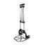 Liza multifunctionala extensibila, pentru carat bagaje si greutati, maxim kg 75, cu 2 roti, din metal, inaltime 63-100 cm, argintiu/negru
