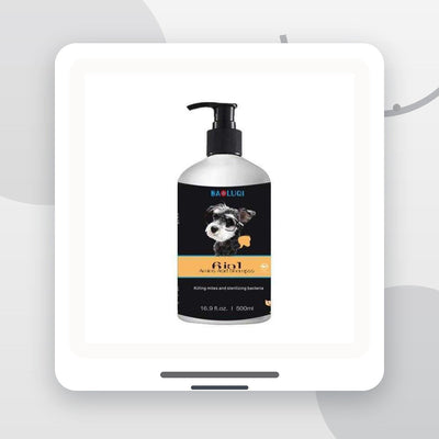 Șampon pentru Câini BAOLUQI, Curățare Intensă și Igienizare, 500 ml, Flacon Negru / Portocaliu – imagine 2