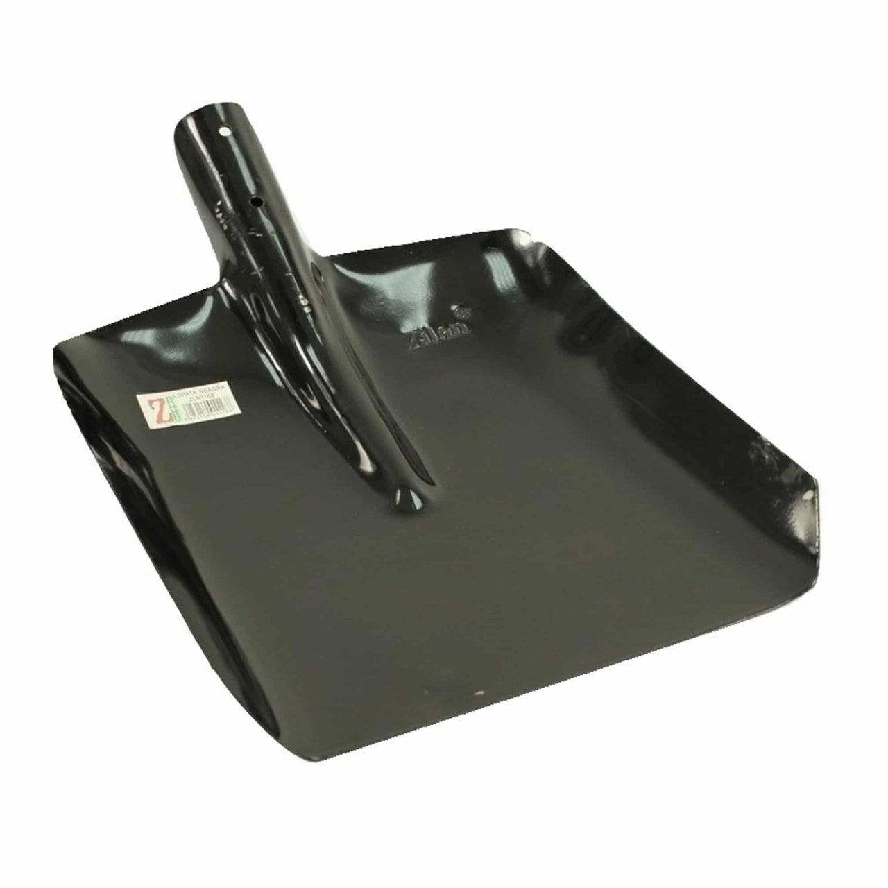 Lopata patrata din otel, 28x24 cm, grosime 1.5 mm, neagra