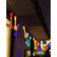 Lumini de gradina cu incarcare solara, tip picaturi, cu 20 de led-uri, lungime 5 metri, rezistenta la intemperii, multicolor