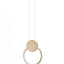 Lustra LED 11W 4000K culoare gold rose, design modern cu metal si acril
