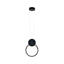 Lustra LED 11W 4000K negru cu design modern, flux luminos 700lm