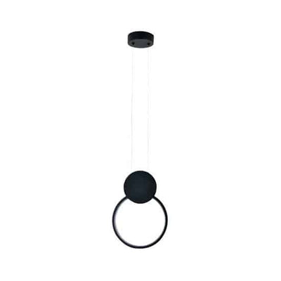 Lustra LED 11W 4000K negru cu design modern, flux luminos 700lm