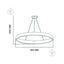 Lustra LED 48W, 4000K, model suspensie, culoare auriu modern