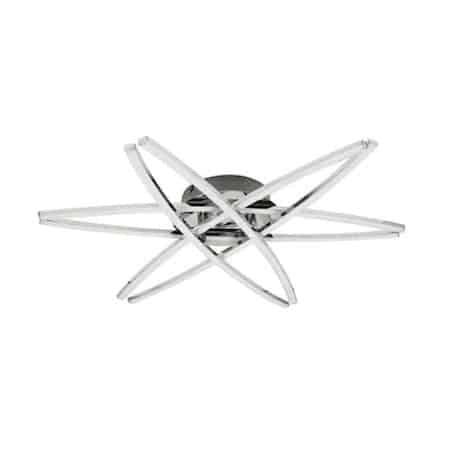 Lustra LED Avalon 36W 4000K cu lumina neutra si design chrome