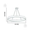 Lustra LED suspensie 30W, 4000K lumina naturala, auriu, 40 cm diametru