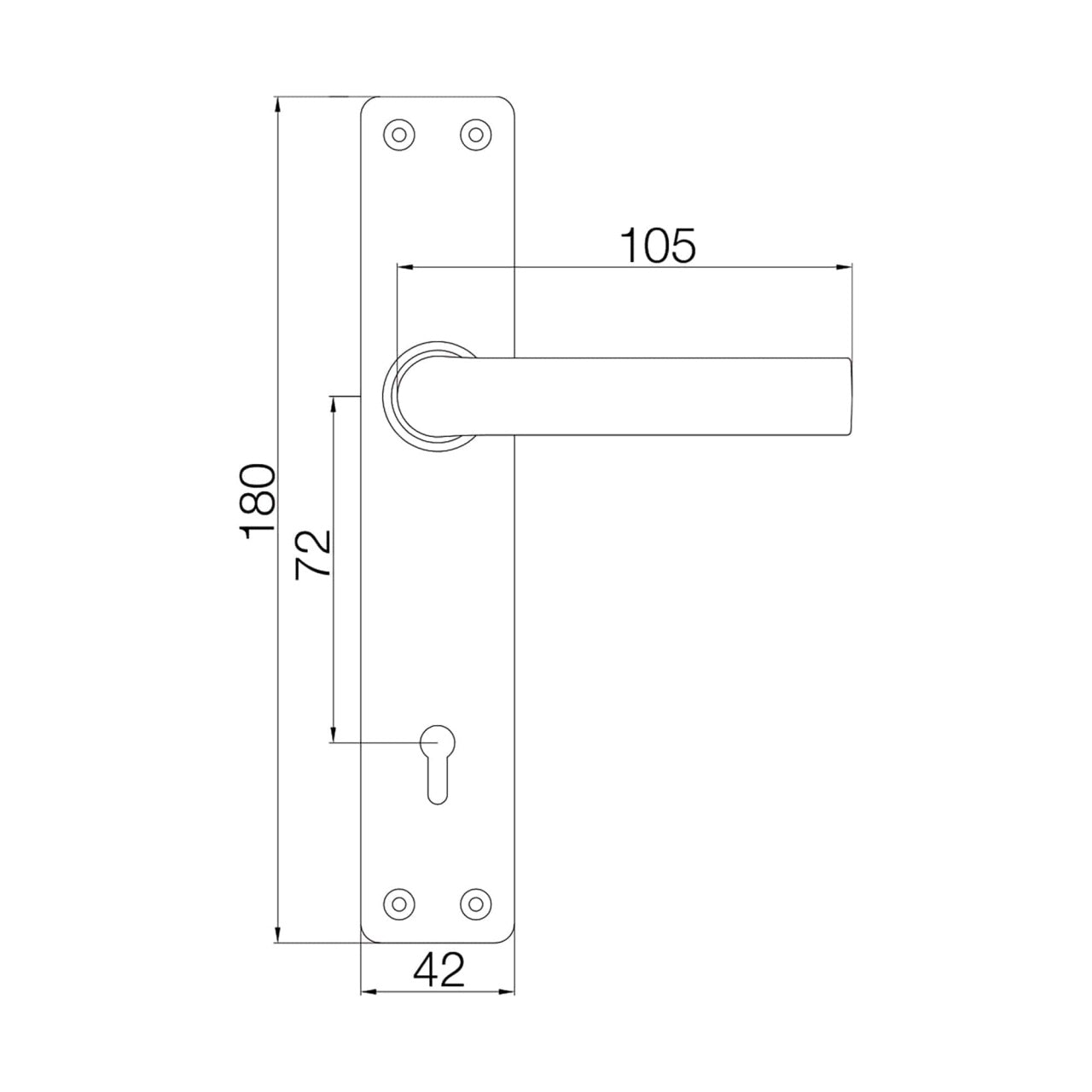 Maner si sild P 72 maro pentru mobilier