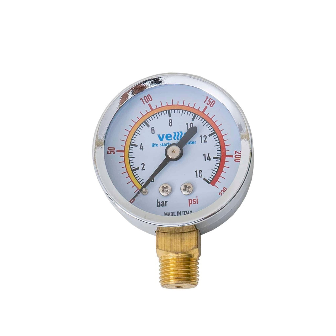Manometru pentru verificarea presiunii 10 bar, diametru 52mm