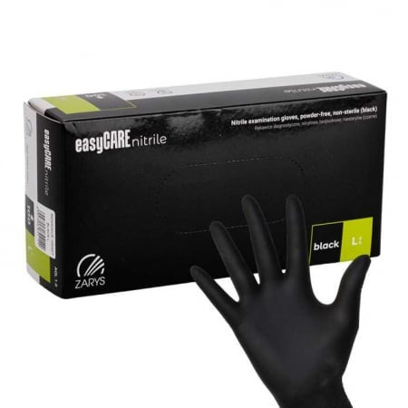 Manusi nitril nepudrate, marimea L, set 100 bucati, rezistente si elastice