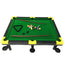 Masa de biliard, pentru copii, din plastic, cu 16 bile, dimensiune 50x37x15 cm, negru/verde
