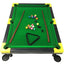 Masa de biliard, pentru copii, din plastic, cu 16 bile, dimensiune 50x37x15 cm, negru/verde