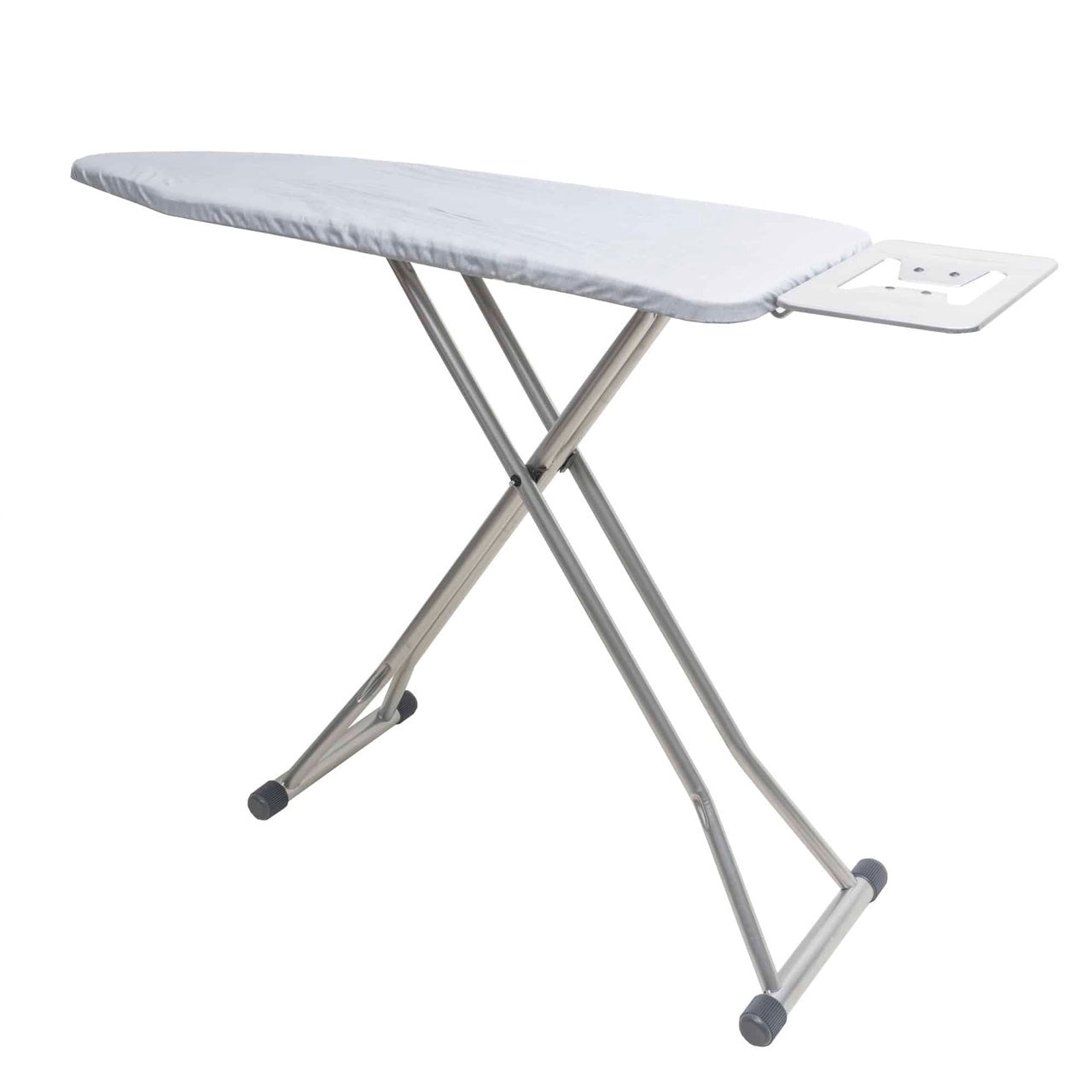Masa de calcat cu cadru metalic, priza si suport pentru fier, 112x36x107cm