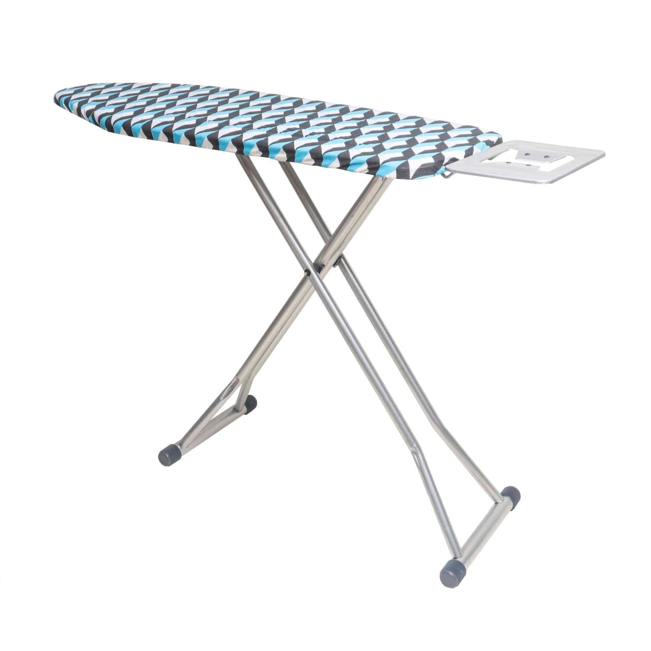 Masa de calcat cu cadru metalic si priza, dimensiuni 112x36x107 cm