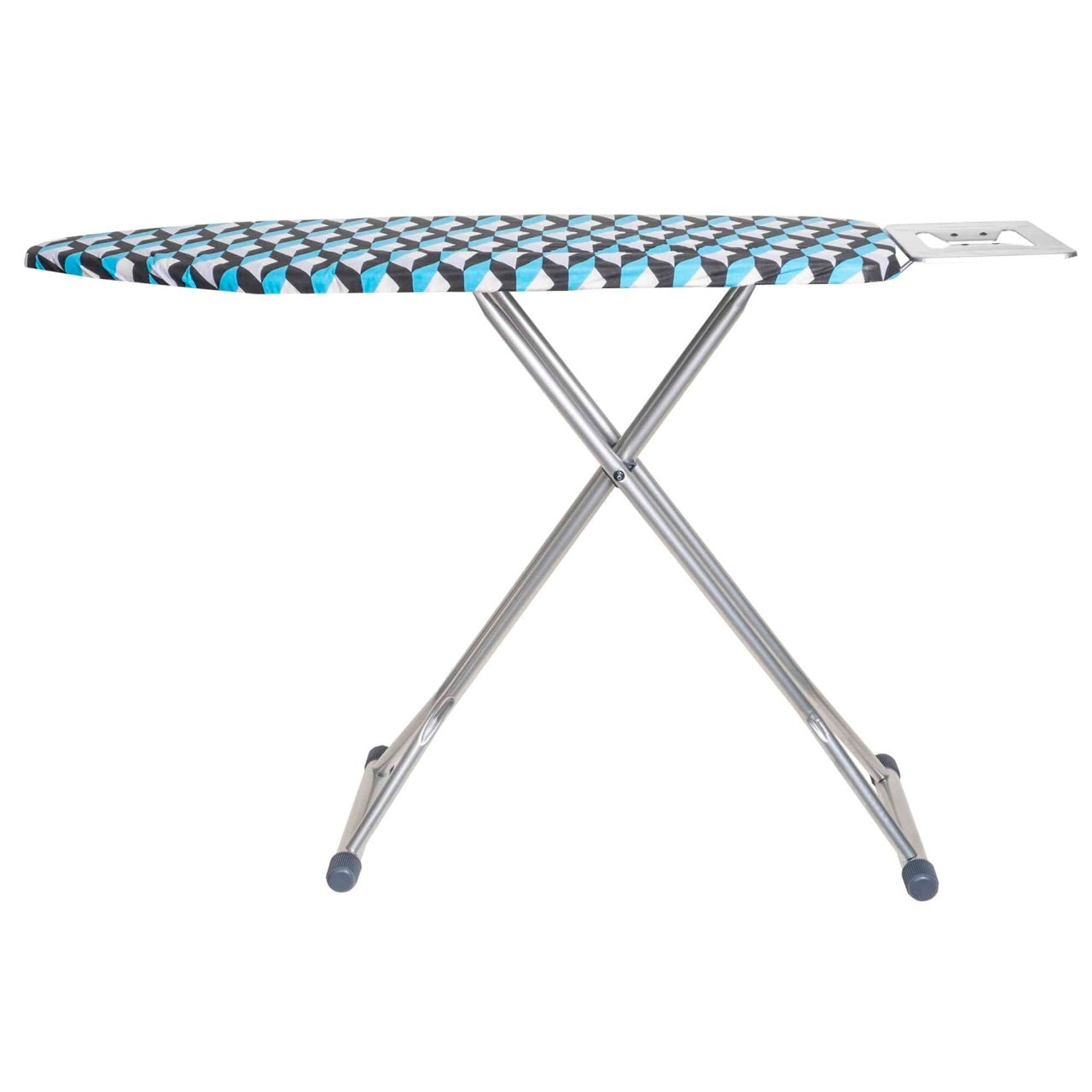 Masa de calcat cu cadru metalic si priza, dimensiuni 112x36x107 cm