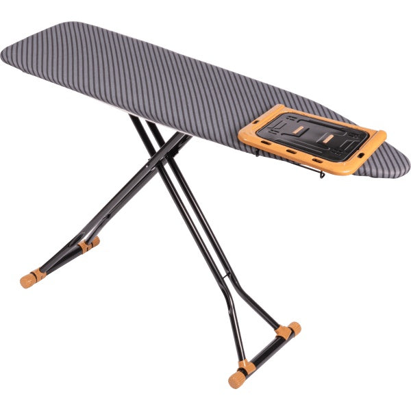 Masa de calcat cu inaltime reglabila si tava mobila, suprafata 140 cm