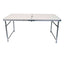 Masa pliabila camping 120x60 cm cu blat laminat si picioare reglabile