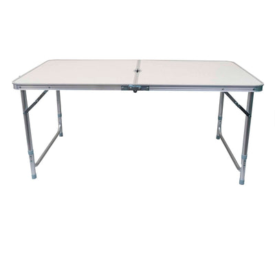 Masa pliabila camping 120x60 cm cu blat laminat si picioare reglabile