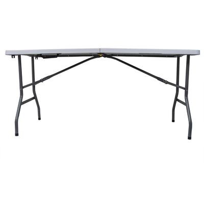 Masa pliabila camping 150x70 cm cu blat laminat si picioare reglabile