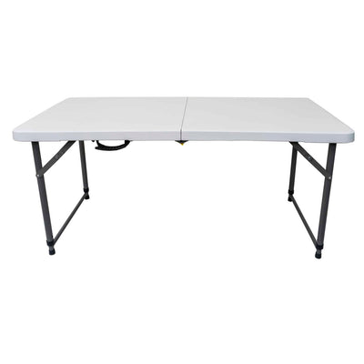 Masa pliabila pentru camping 120x60 cm cu blat laminat si picioare reglabile