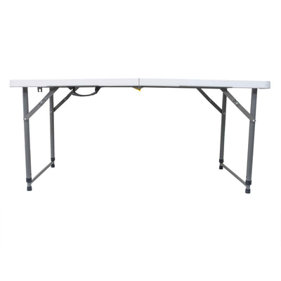 Masa pliabila pentru camping 120x60 cm cu blat laminat si picioare reglabile