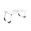 Masa pliabila pentru laptop 60x40x26cm cu suport tableta, mov